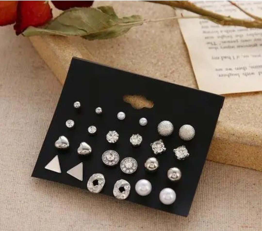 Zevira Luxe Everyday Stud Earring Combo Set