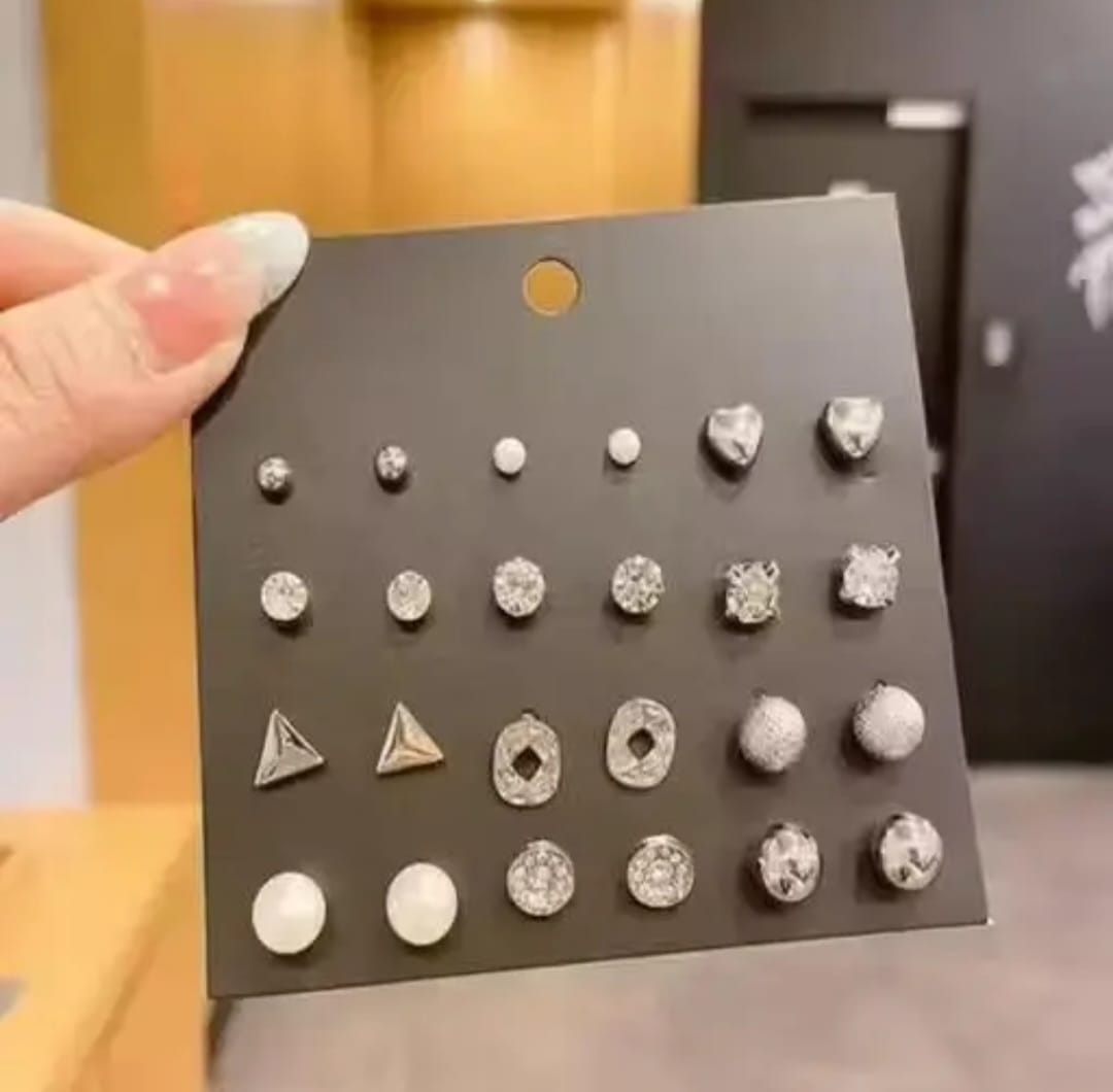 Zevira Luxe Everyday Stud Earring Combo Set