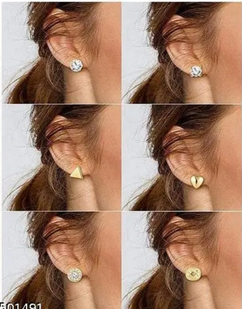 Zevira Luxe Everyday Stud Earring Combo Set